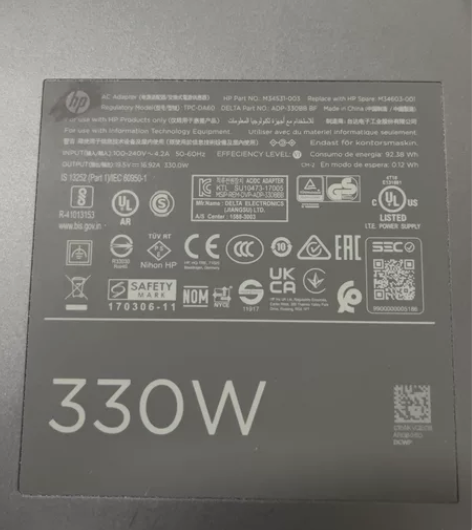 原装惠普暗影精灵330W 7PLUS 8P...