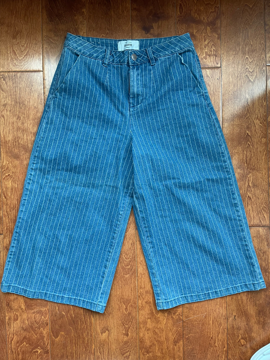 new look七分阔腿牛仔裤165/72A