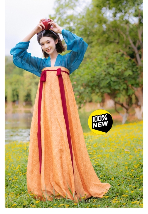 云出岫 唐制十破齐胸裙唐背子汉服女装春夏