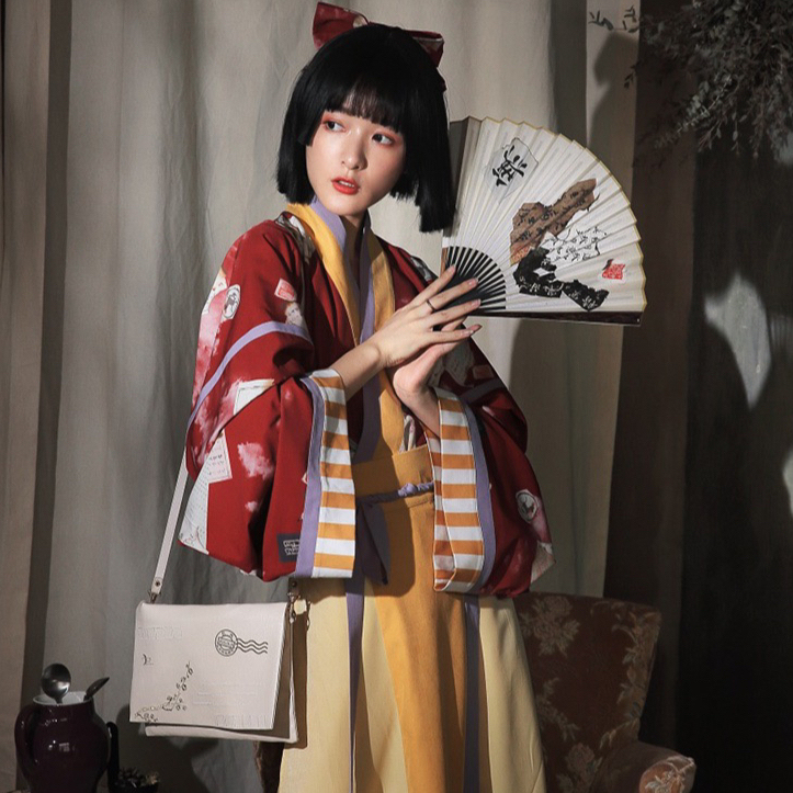 徐娇织羽集【打翻废纸篓 】汉服女晋制秋季交...