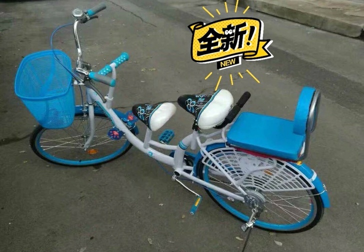 永久亲子自行车-母子自行车-带孩子宝宝自行...