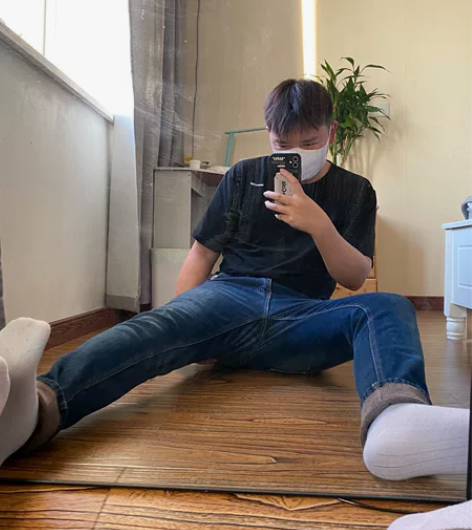 加绒男秋冬水洗色牛仔裤保暖长裤L 如图 商...