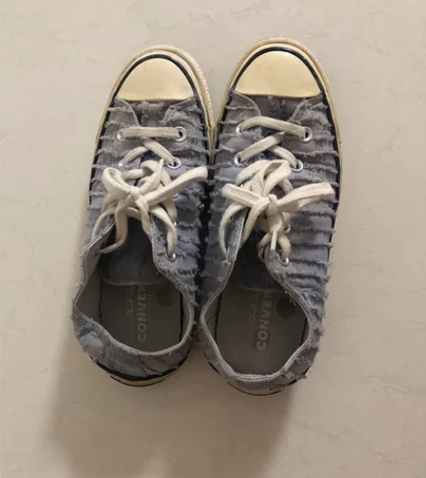 Converse匡威凹凸纹马低帮帆布鞋休闲...