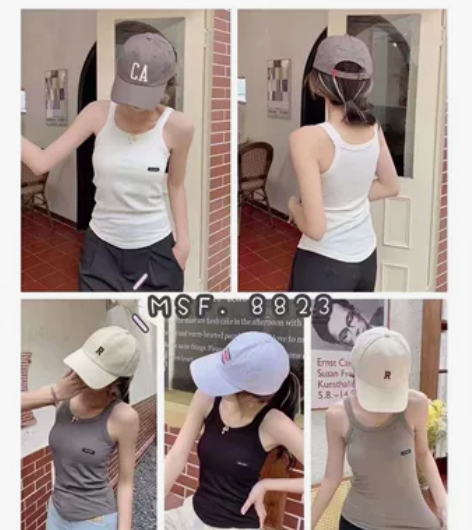 抖音同款 腈纶发热辣妹背心8823#NEW...