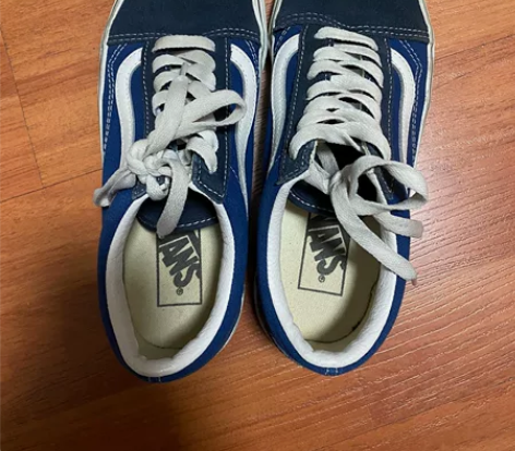vans范斯蓝色帆布鞋38码 很少穿￥149
