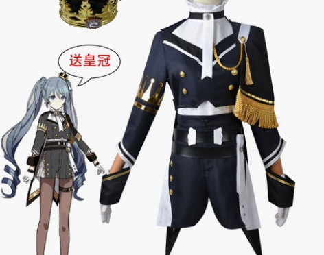 美萌初音未来cos手游军装初音loMiku...