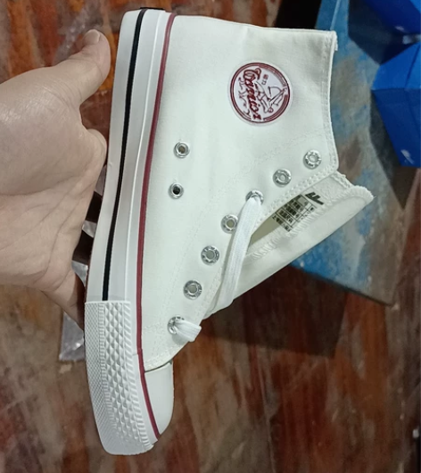 回力帆布鞋高帮纯白35-38-39码库存尾...