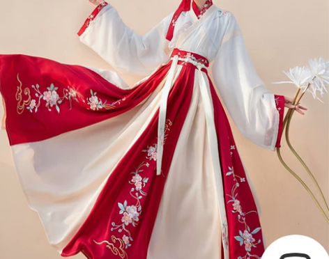 晋制交领汉服女秋冬学生中国风古装原创正品齐...