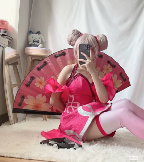多肉君 小乔原皮cos大全套 s码衣服+假...