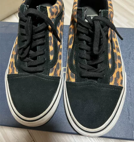 vans女鞋专柜正品经典低帮板鞋豹纹38码...