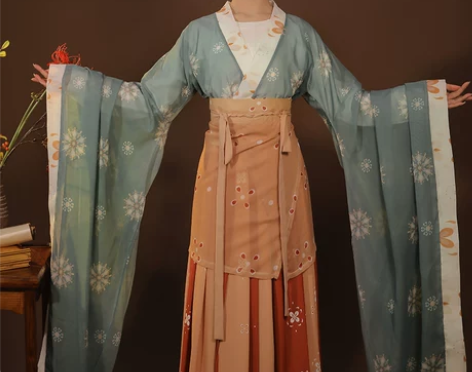 墨莉原创汉服女【南风春月】南北朝大袖襦魏晋...