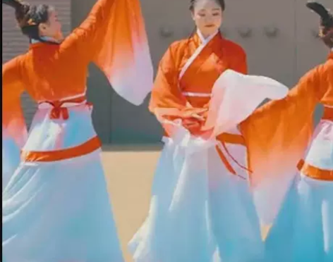 古典舞演出服女飘逸2020新款大袖舞蹈服装...