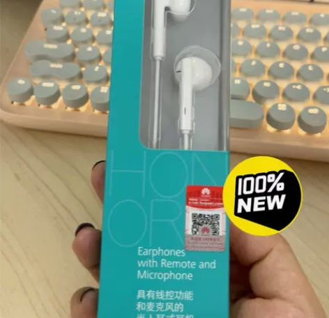 荣耀耳机 原装三键线控带麦半入耳式耳机AM...