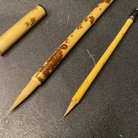 行囊狼毫毛笔也称子母笔 是按古代的设计和现...