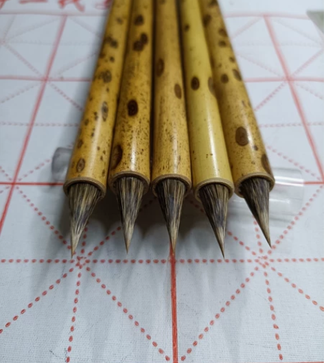 紫毫鸡距小楷,2支60元包邮,笔尖爽利,下...