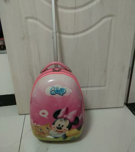 儿童拉杆箱,可当书包用,容量大,质量好 感...