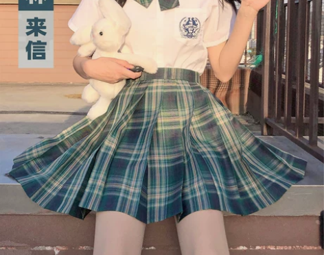 jk制服裙正版森林来信格裙夏季日系学院风百...
