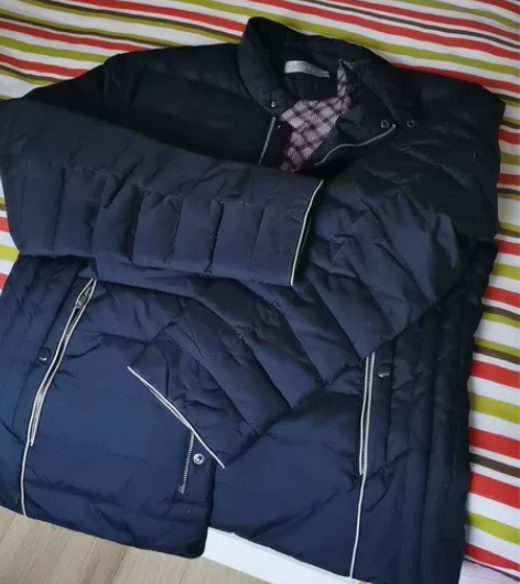 红豆棉服男羽绒服黑色，185/104B/5...