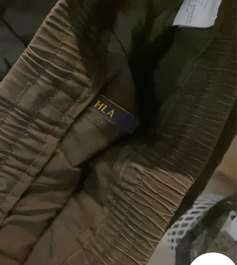 海澜之家军绿色工装裤束脚裤 微瑕 感兴趣的...
