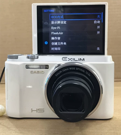 卡西欧ZR1500带翻屏自拍12级美颜的便...