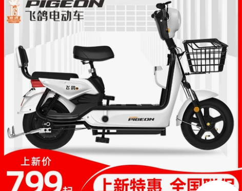 【汽车节价】飞鸽新国标电车48V电动车小型...