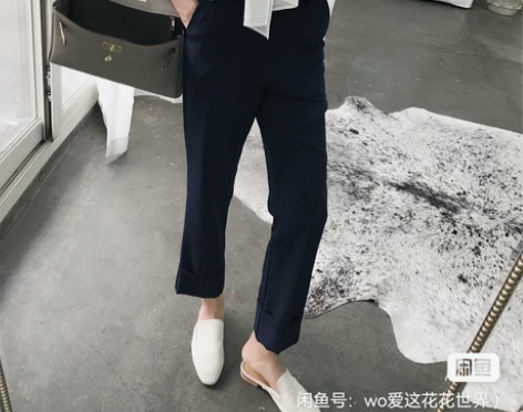 黑色高腰西装裤  s码 感兴趣的话点“我想...