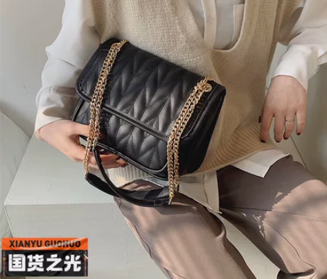 今年流行包包女2023新款潮时尚链条单肩斜...