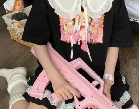【夏】娃娃领短袖裙子一套上衣xl裙子m 裙...