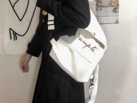 包包女网红新款帆布包包男女款大容量韩版女学...