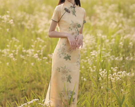 旗袍改良女夏裙子新款2022年新中式国风女...