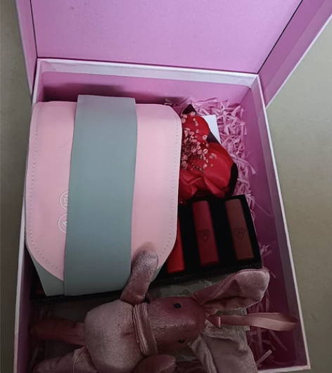 暖心伴手礼礼盒套装 暖宫带＋七只口红＋精品...