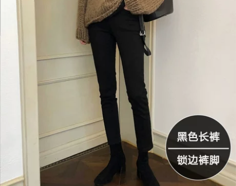 黑色直筒牛仔裤女2019年春秋装新款高腰显...