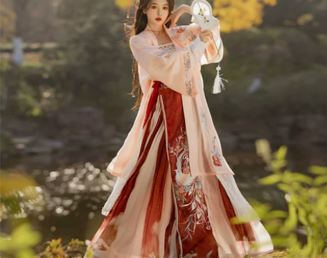 耀春迟园春宋制汉服女正品原创古装中国风长褙...