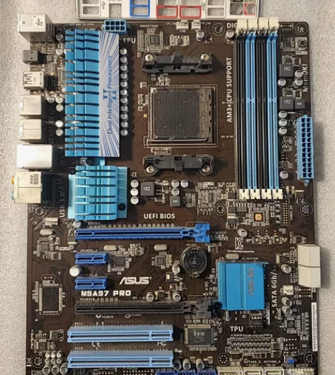 华硕m5a97 pro，主板成色如图，接口...