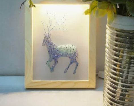 十二星座礼物手工钉子绕线画立体工艺画创意装...