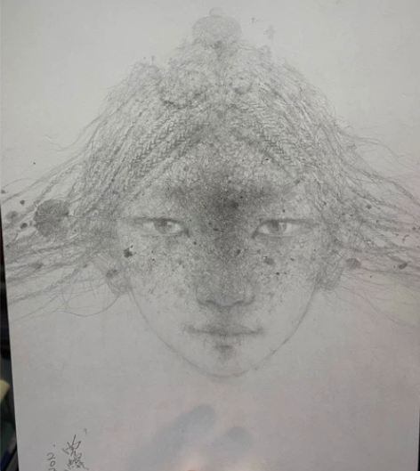 视觉艺术家曾鲲原作素描作品《玛吉阿米系列》...