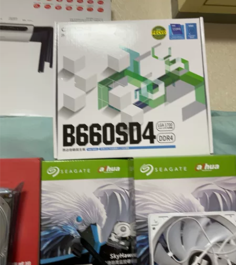 昂达b660 sd4白色主板,支持12代i...
