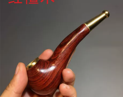 实木烟斗可拆卸清洗型过滤器红檀崖柏紫檀柳虎...