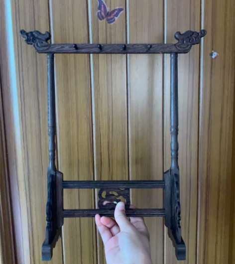 毛笔架,全新,便宜出 六品堂毛笔架鸡翅木实...
