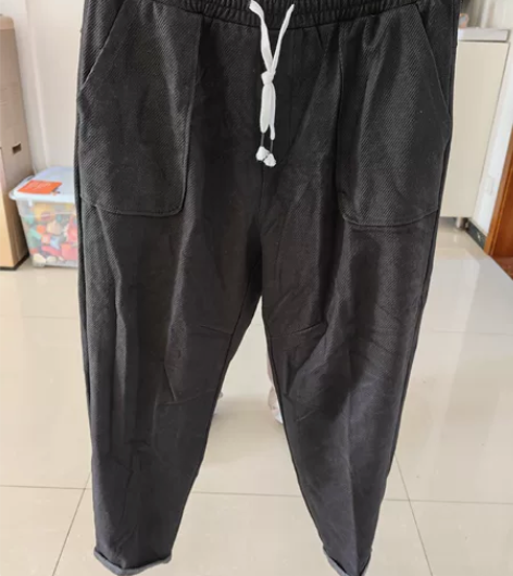 黑劲的男式休闲裤,大码男装,4XL的,宽松...
