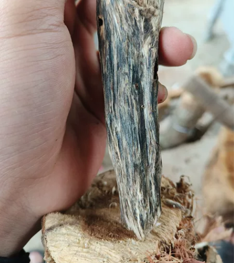 奇楠沉香,天然虫漏,可以上炉熏香,手把件都...