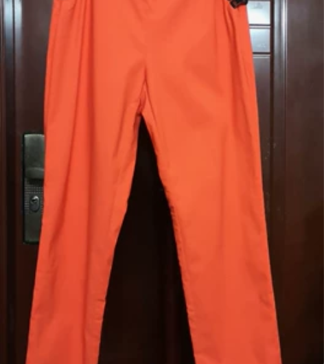 VERO MODA 活力橙显瘦时尚休闲裤 ...