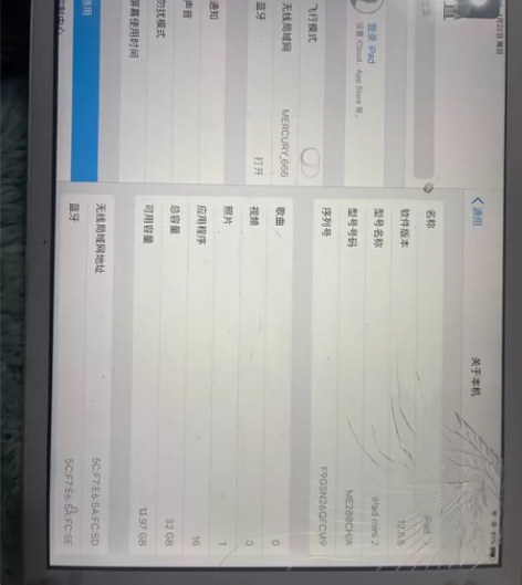 ipad mini 2 所有功能完好，除了...