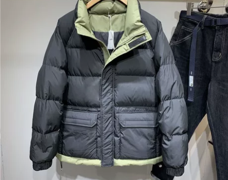 香港潮牌男士短款羽绒服冬季立领加厚拼色宽松...