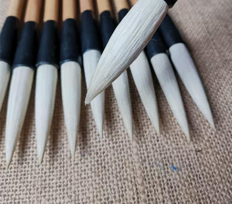 库存八十年代脱脂老羊毫长锋10支放漏上拍 ...