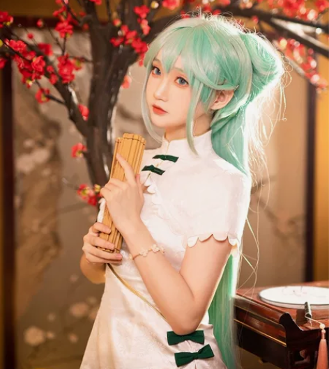 急出【旗袍依次元家暗纹款Miku初音】 大...