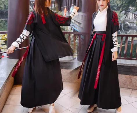 汉服女魏晋武侠风帅气，40元自提或邮费自理...