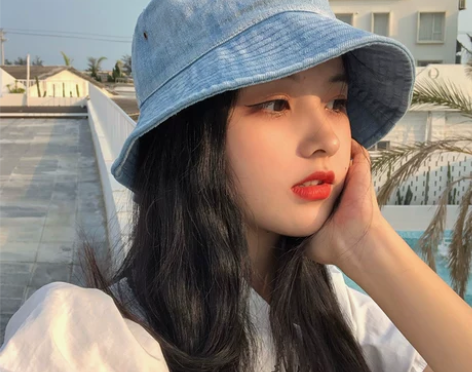 网红日系牛仔渔夫帽女休闲百搭时尚韩版潮夏季...