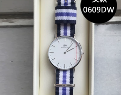 DW美国代购正品36mm尼龙带帆布手表时尚...