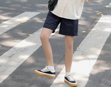 日系短裤女夏季五分裤薄款宽松阔腿休闲显瘦百...
